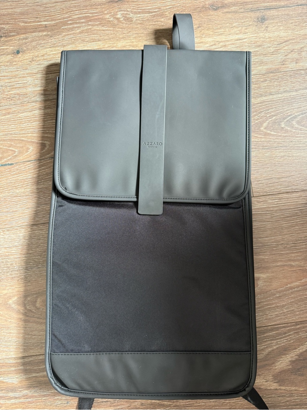 Azzaro Men’s Black & Dark Gray Backpack - Streamlined Urban Pack